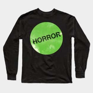 Horror VHS Rental Sticker Long Sleeve T-Shirt